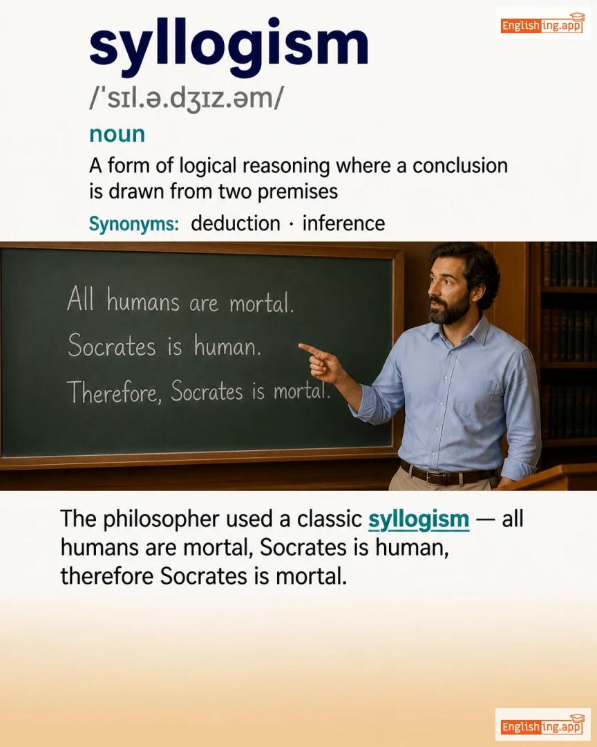 Syllogism: English vocabulary meaning and example