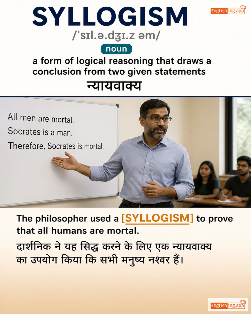 Syllogism: English vocabulary meaning and example
