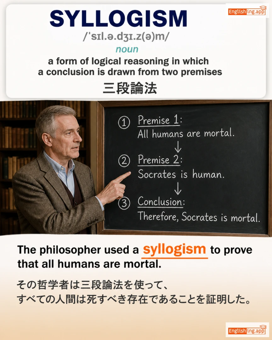 Syllogism: English vocabulary meaning and example