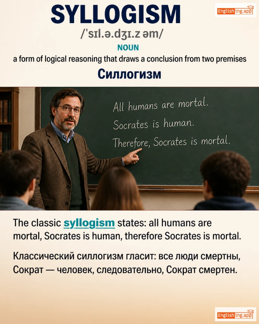 Syllogism: English vocabulary meaning and example