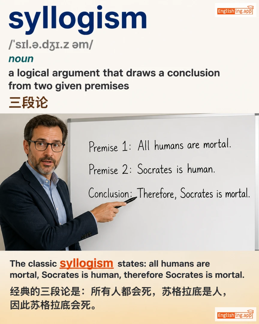 Syllogism: English vocabulary meaning and example