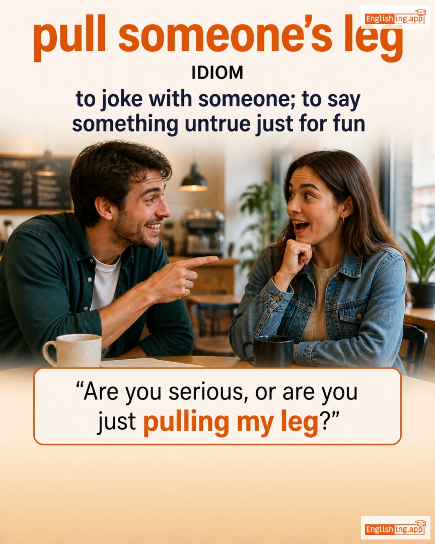 Pull Someone's Leg: English expression meaning and example