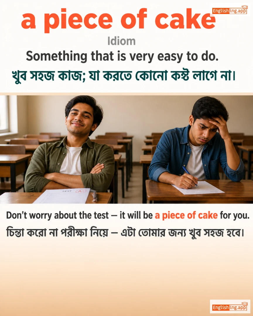 A Piece Of Cake: English expression meaning and example