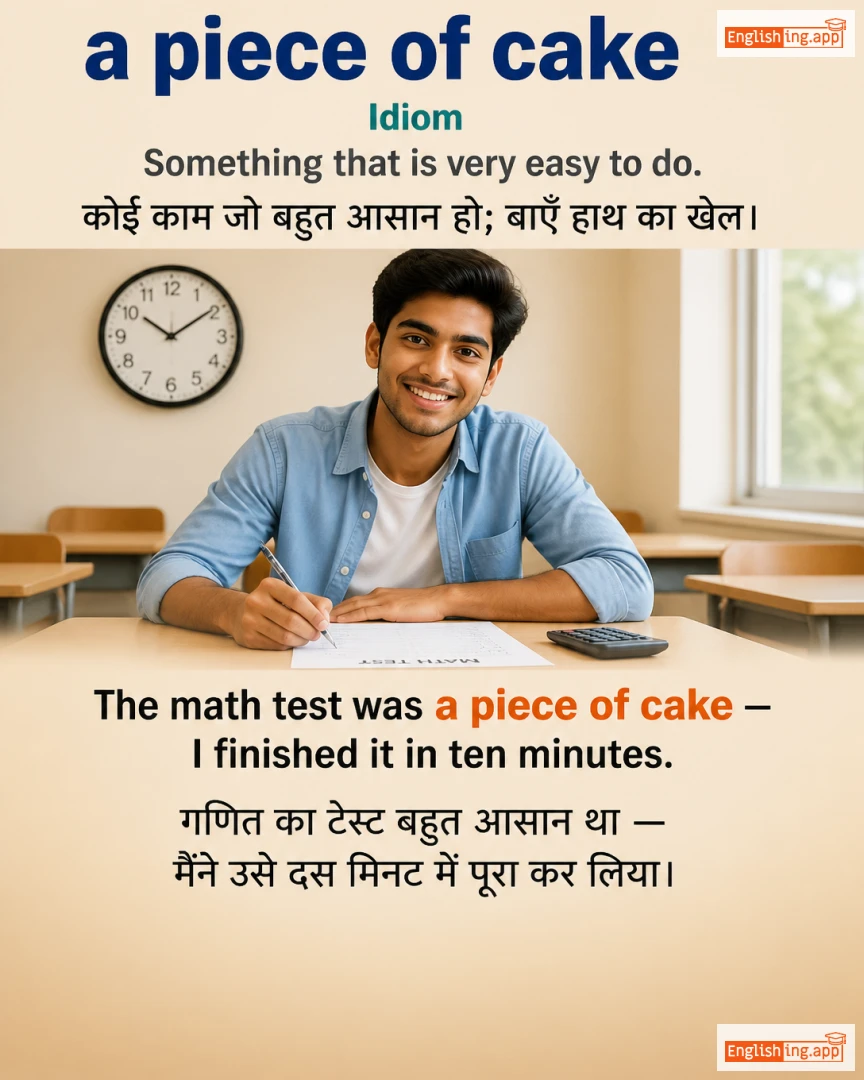 A Piece Of Cake: English expression meaning and example