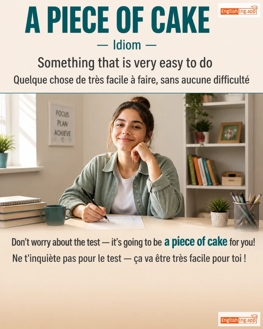 A Piece Of Cake: English expression meaning and example