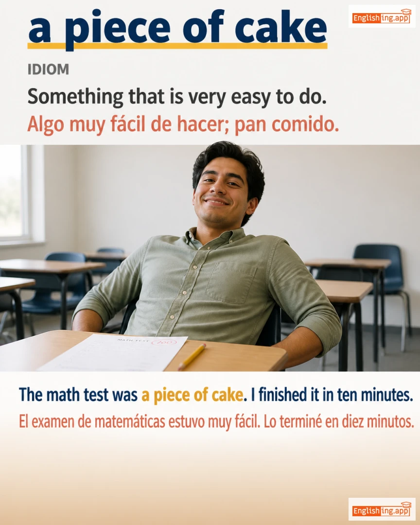 A Piece Of Cake: English expression meaning and example