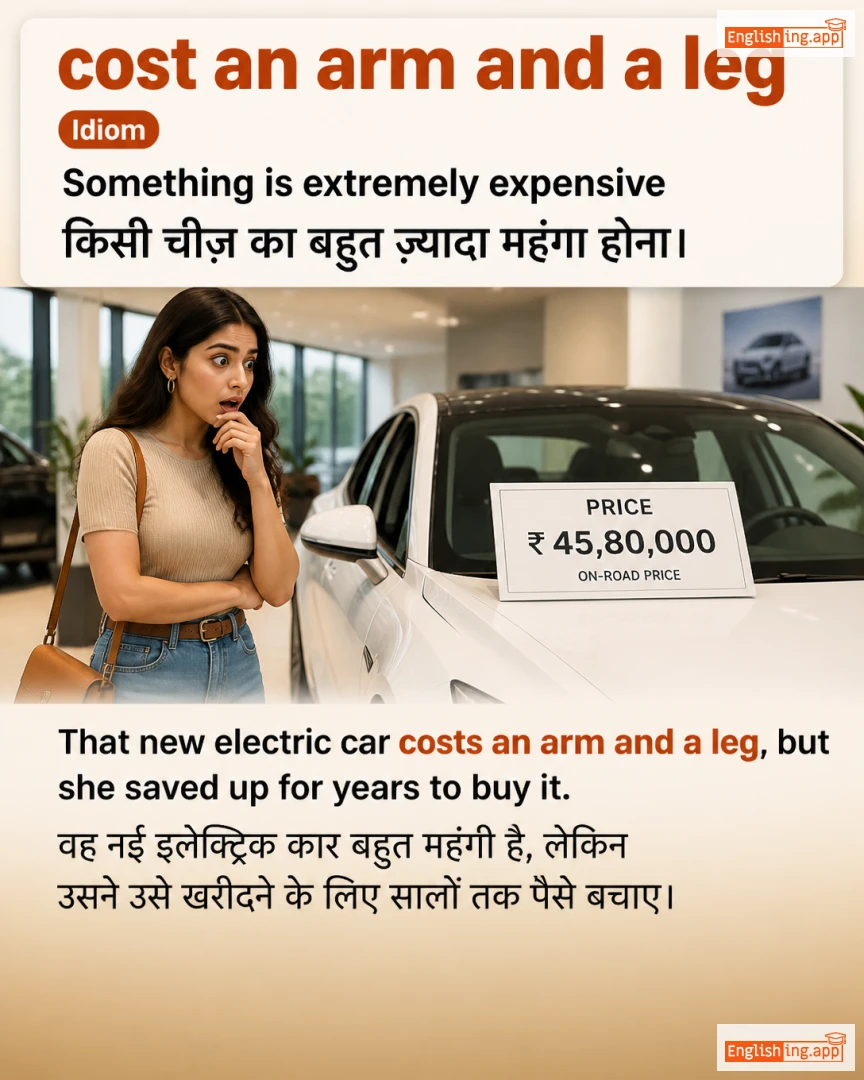 Cost An Arm And A Leg: English expression meaning and example