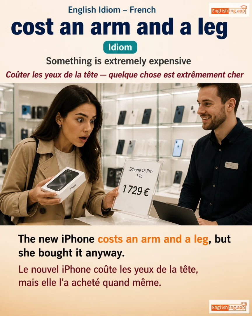 Cost An Arm And A Leg: English expression meaning and example
