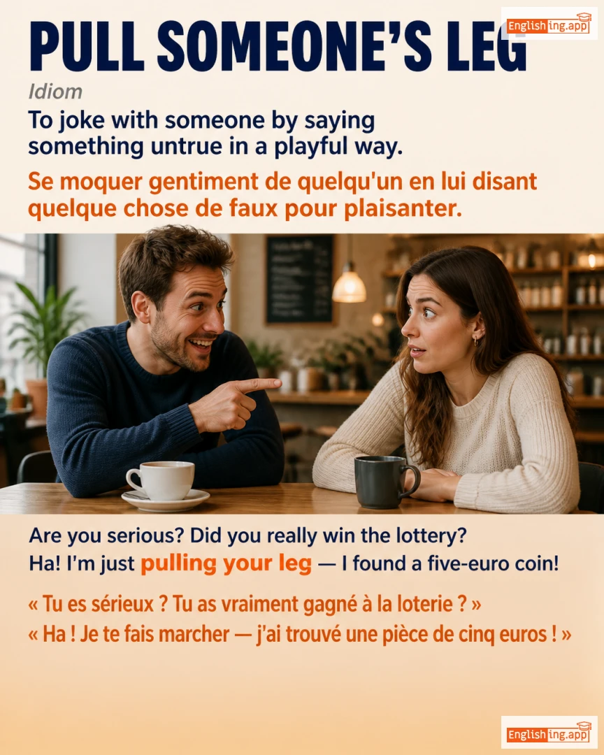 Pull Someone's Leg: English expression meaning and example