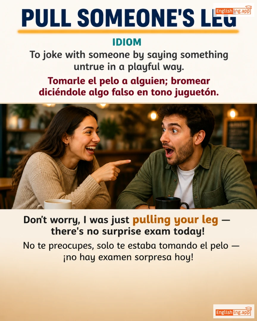 Pull Someone's Leg: English expression meaning and example