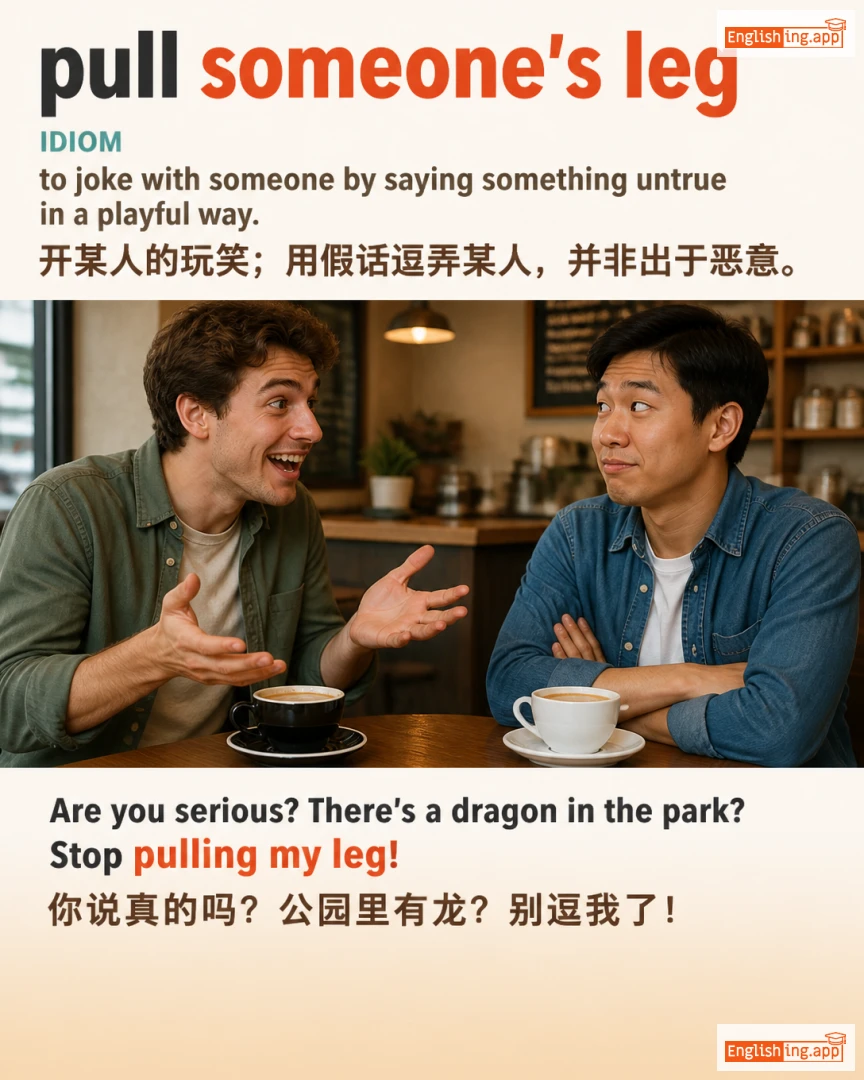 Pull Someone's Leg: English expression meaning and example