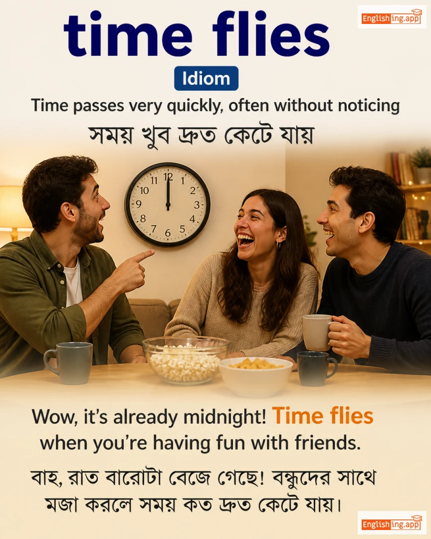 Time Flies: English expression meaning and example
