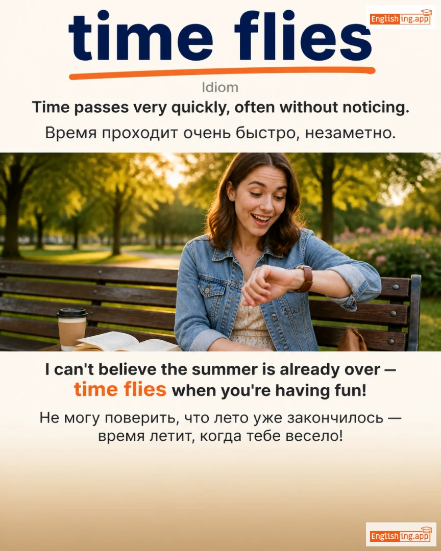 Time Flies: English expression meaning and example