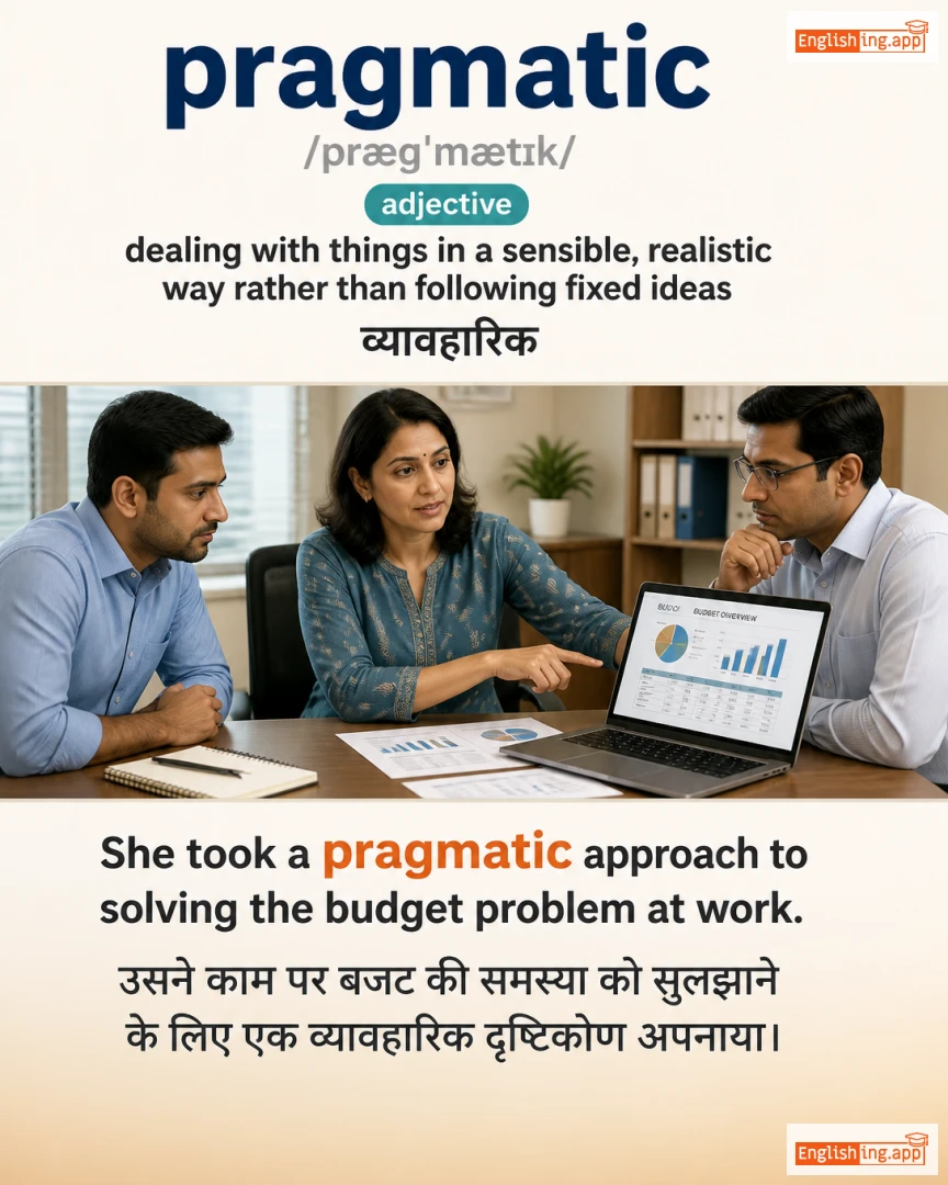 Pragmatic: English vocabulary meaning and example