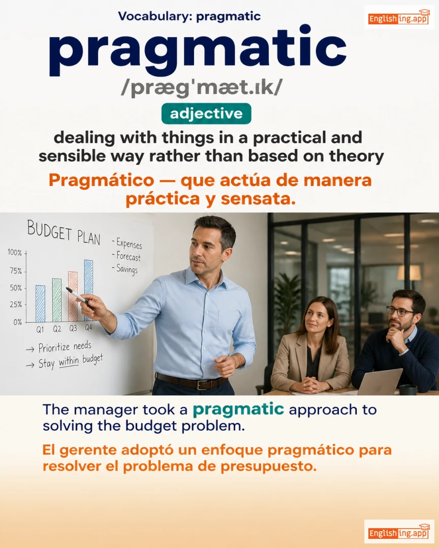 Pragmatic: English vocabulary meaning and example
