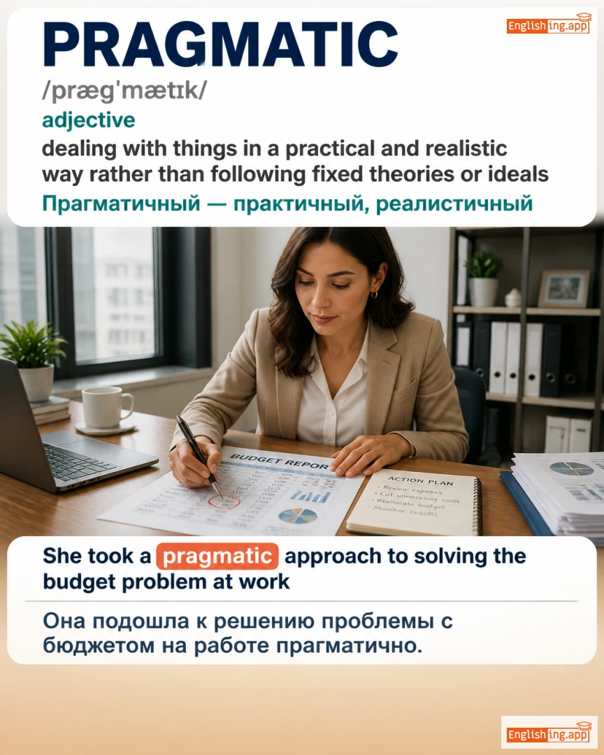 Pragmatic: English vocabulary meaning and example