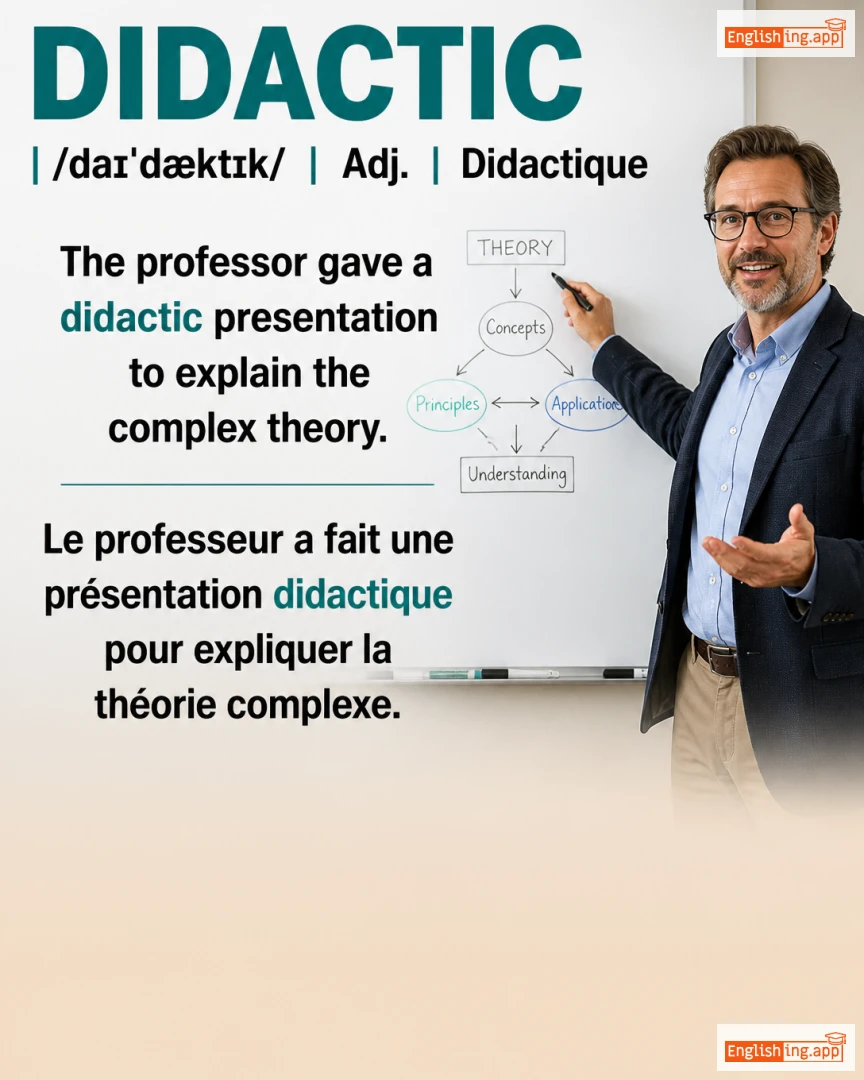 Didactic: English vocabulary meaning and example