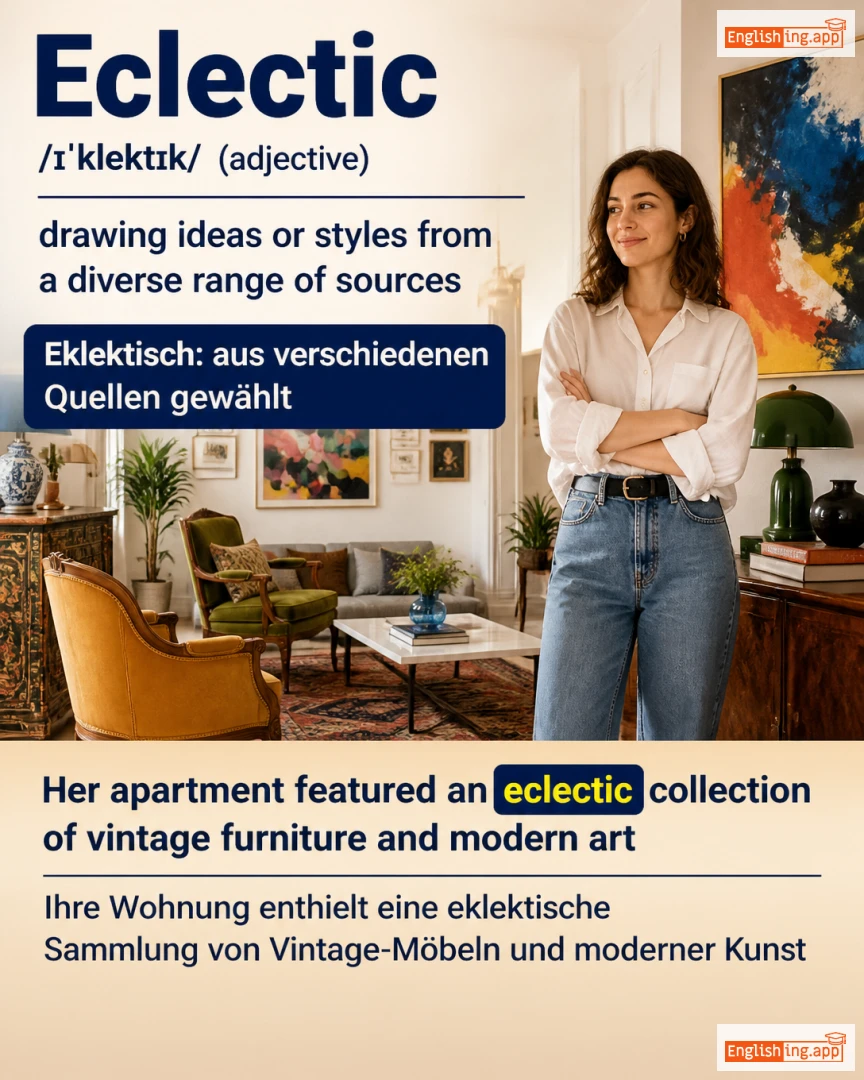 Eclectic: English vocabulary meaning and example