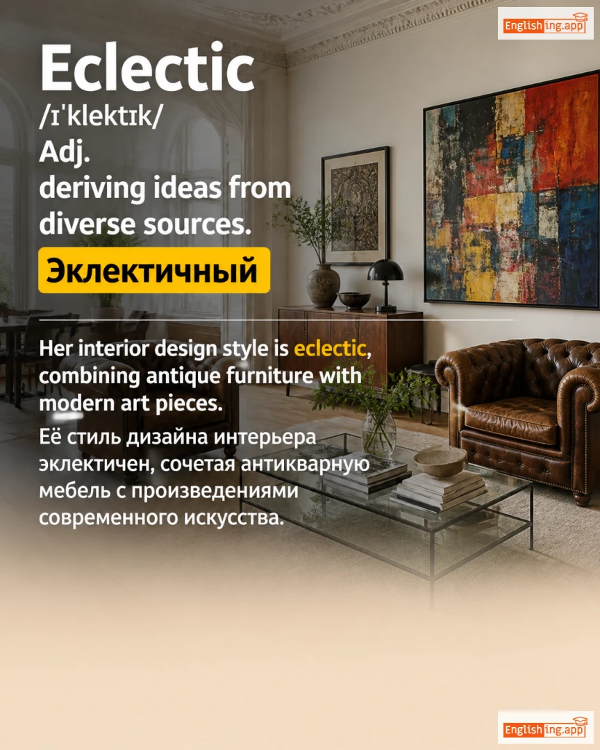 Eclectic: English vocabulary meaning and example