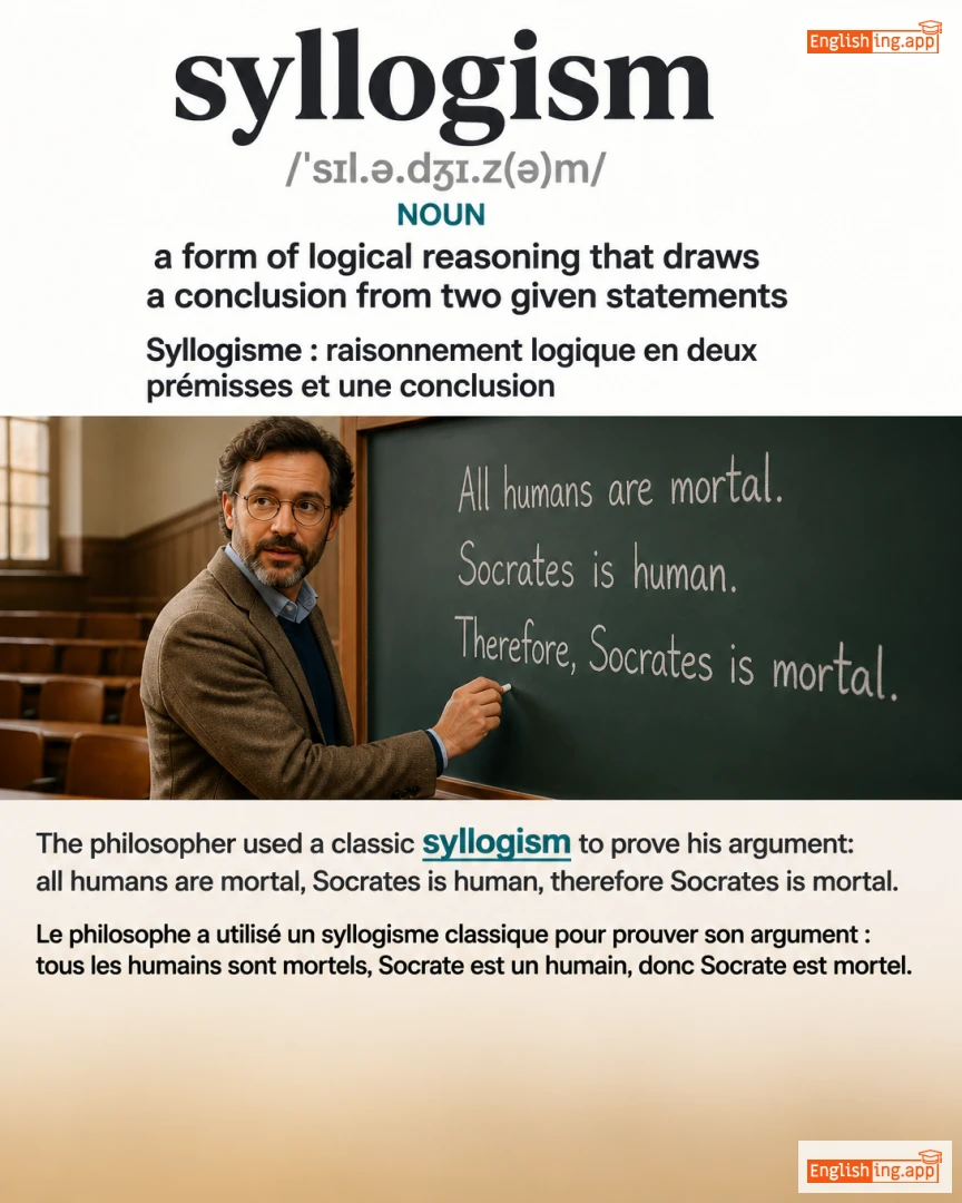 Syllogism: English vocabulary meaning and example