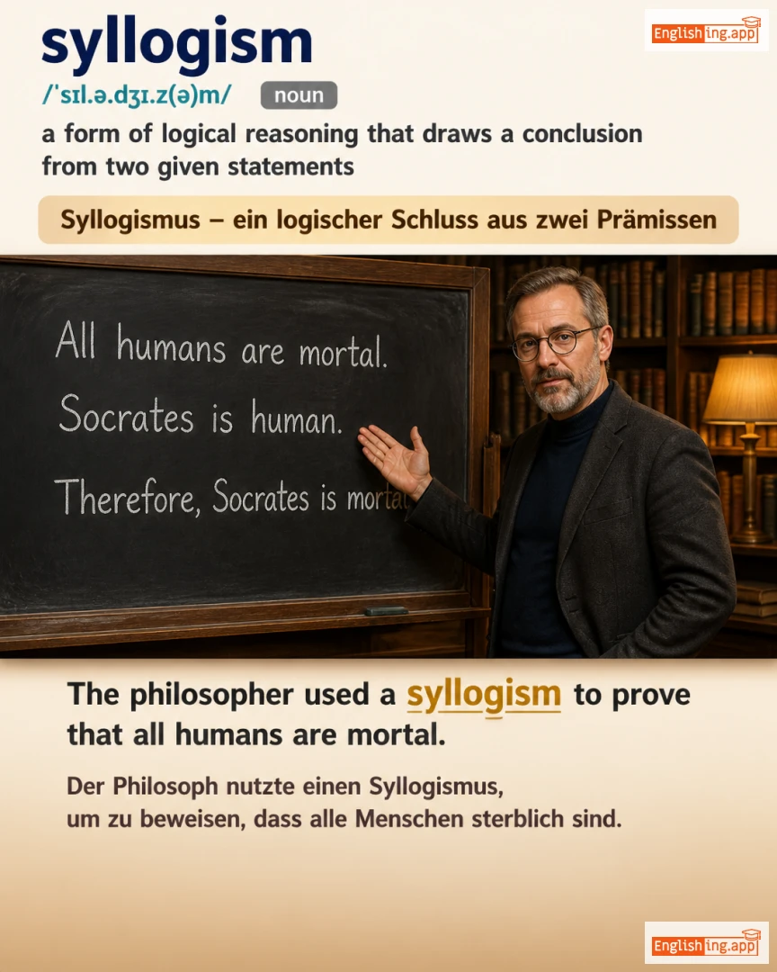 Syllogism: English vocabulary meaning and example
