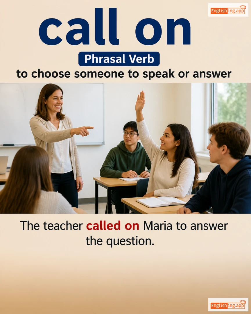 Call On: English expression meaning and example