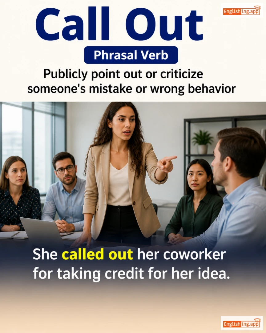 Call Out: English expression meaning and example