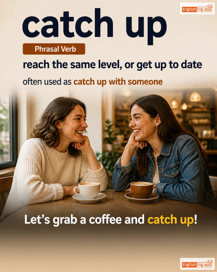 Catch Up: English expression meaning and example