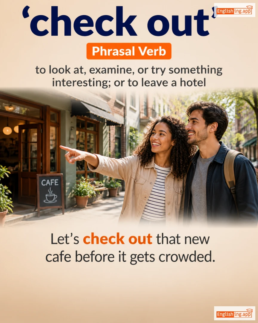 Check Out: English expression meaning and example