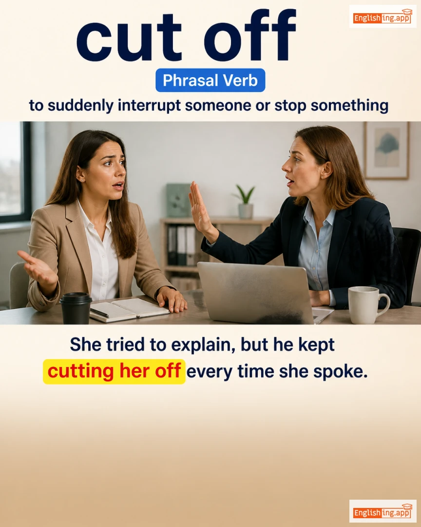 Cut Off: English expression meaning and example