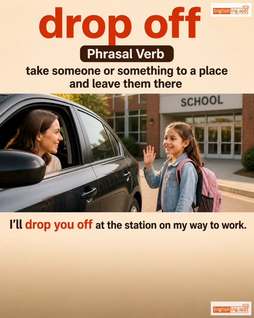 Drop Off: English expression meaning and example