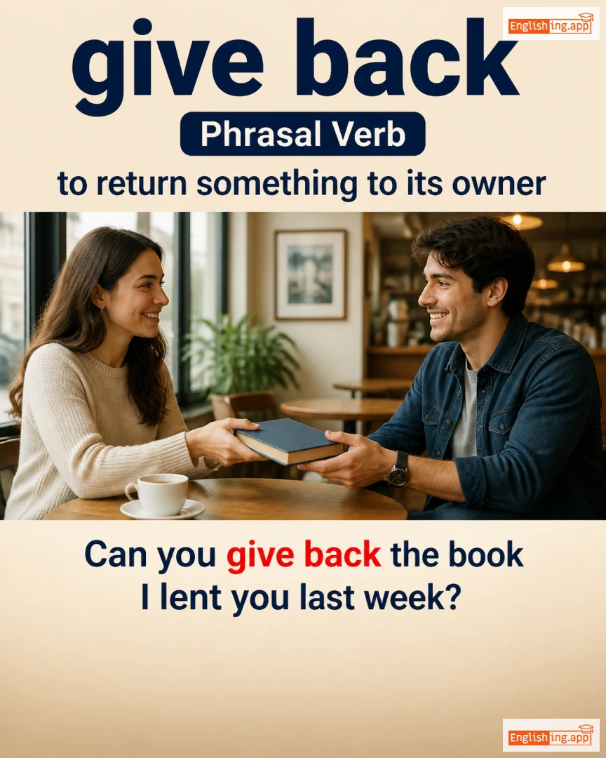 Give Back: English expression meaning and example