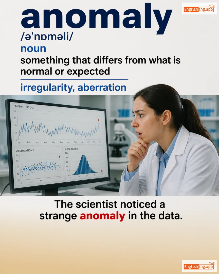 Anomaly: English vocabulary meaning and example