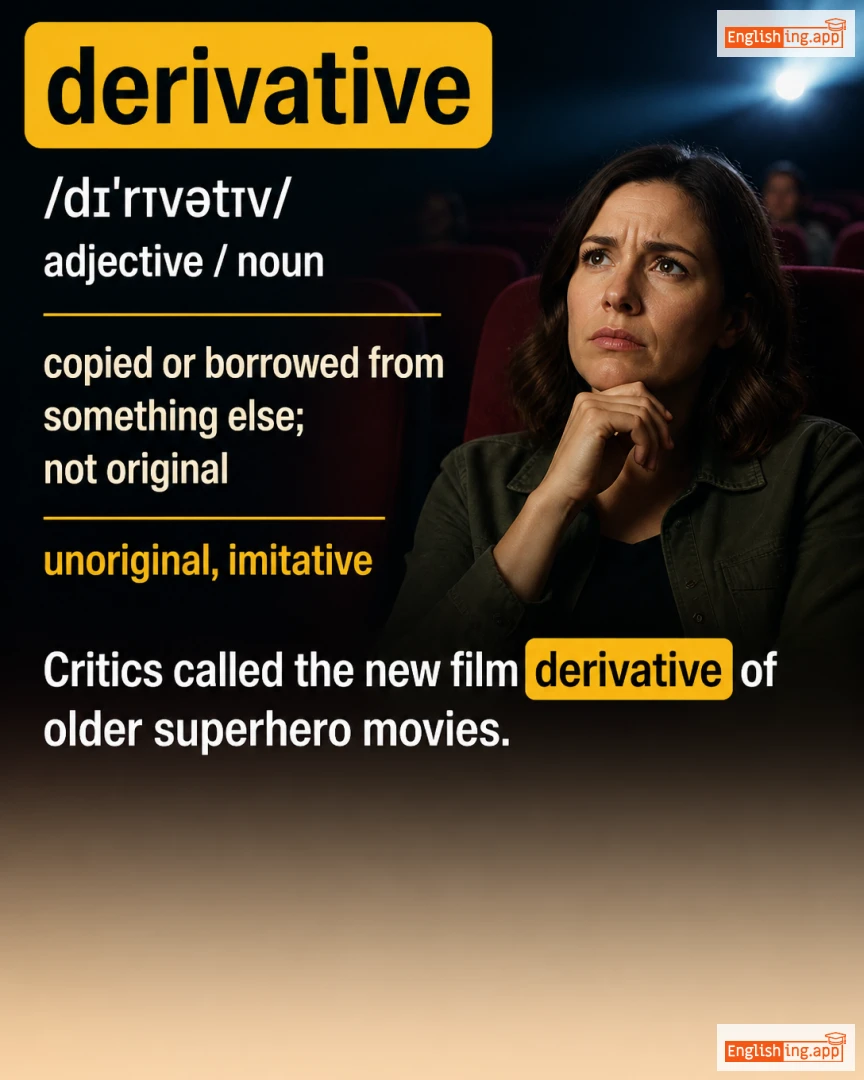 Derivative: English vocabulary meaning and example