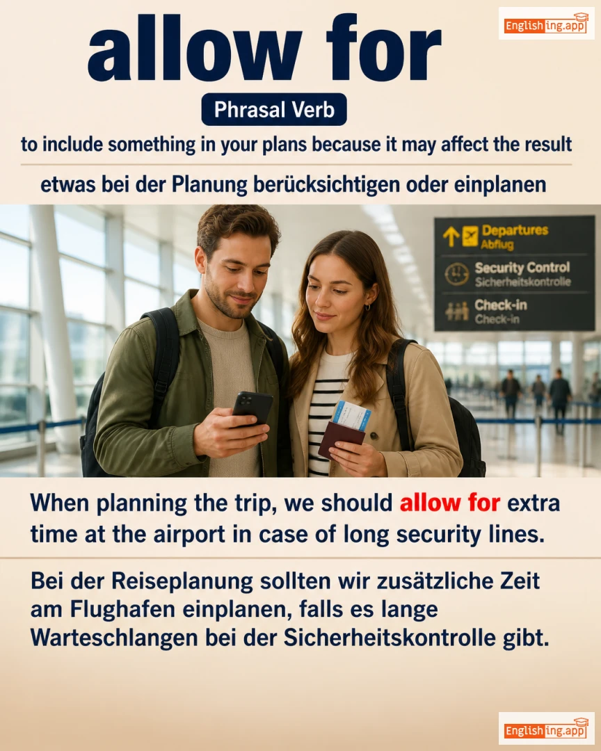 Allow For: English expression meaning and example