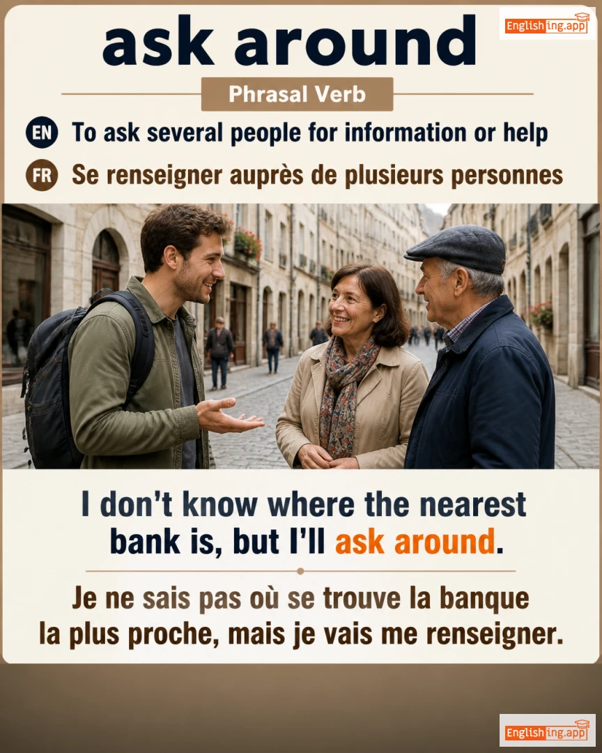Ask Around: English expression meaning and example