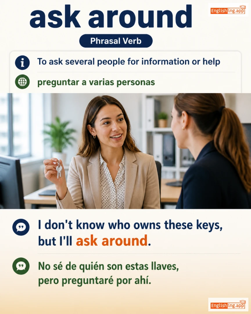 Ask Around: English expression meaning and example