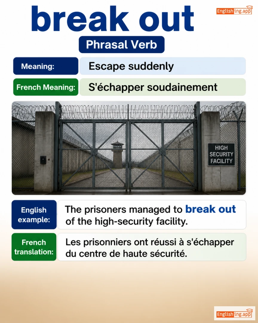 Break Out: English expression meaning and example