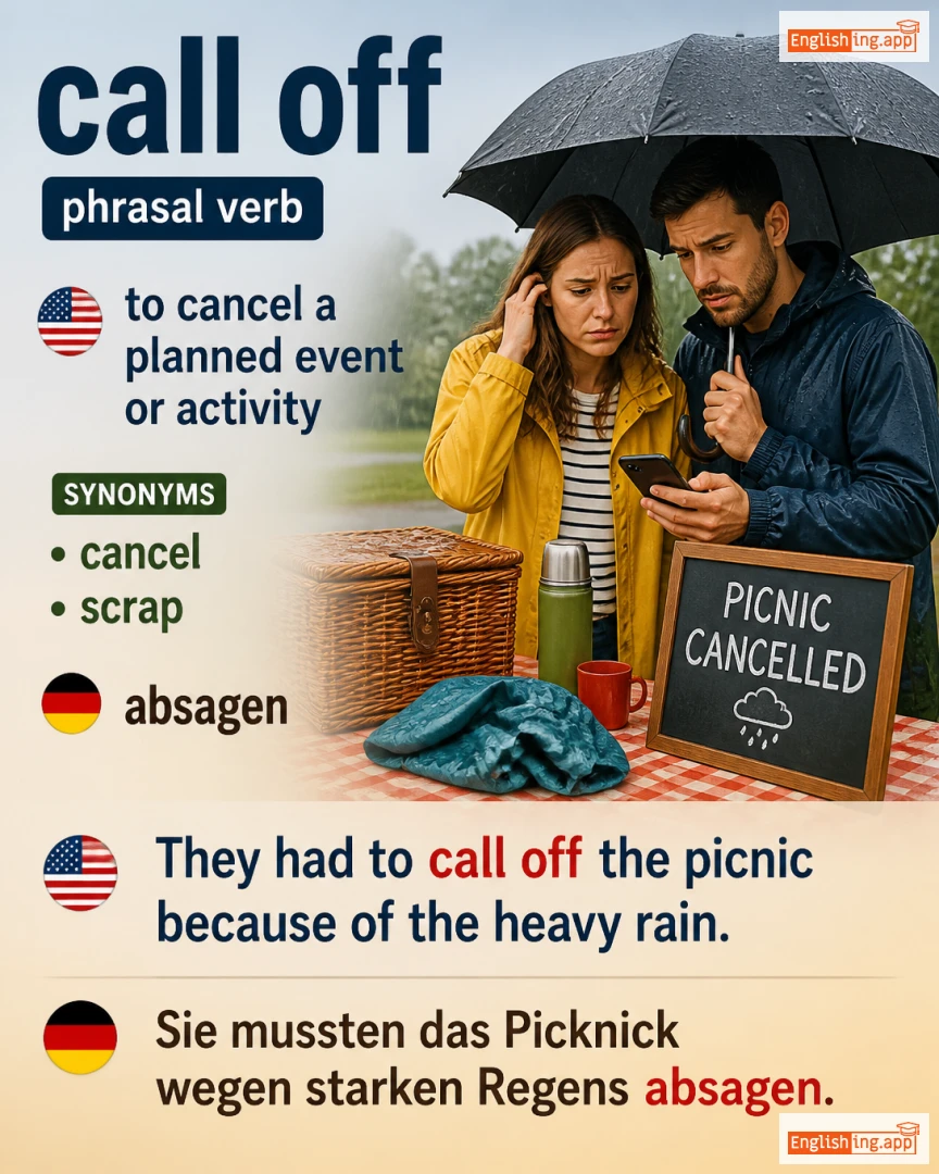 Call Off: English expression meaning and example