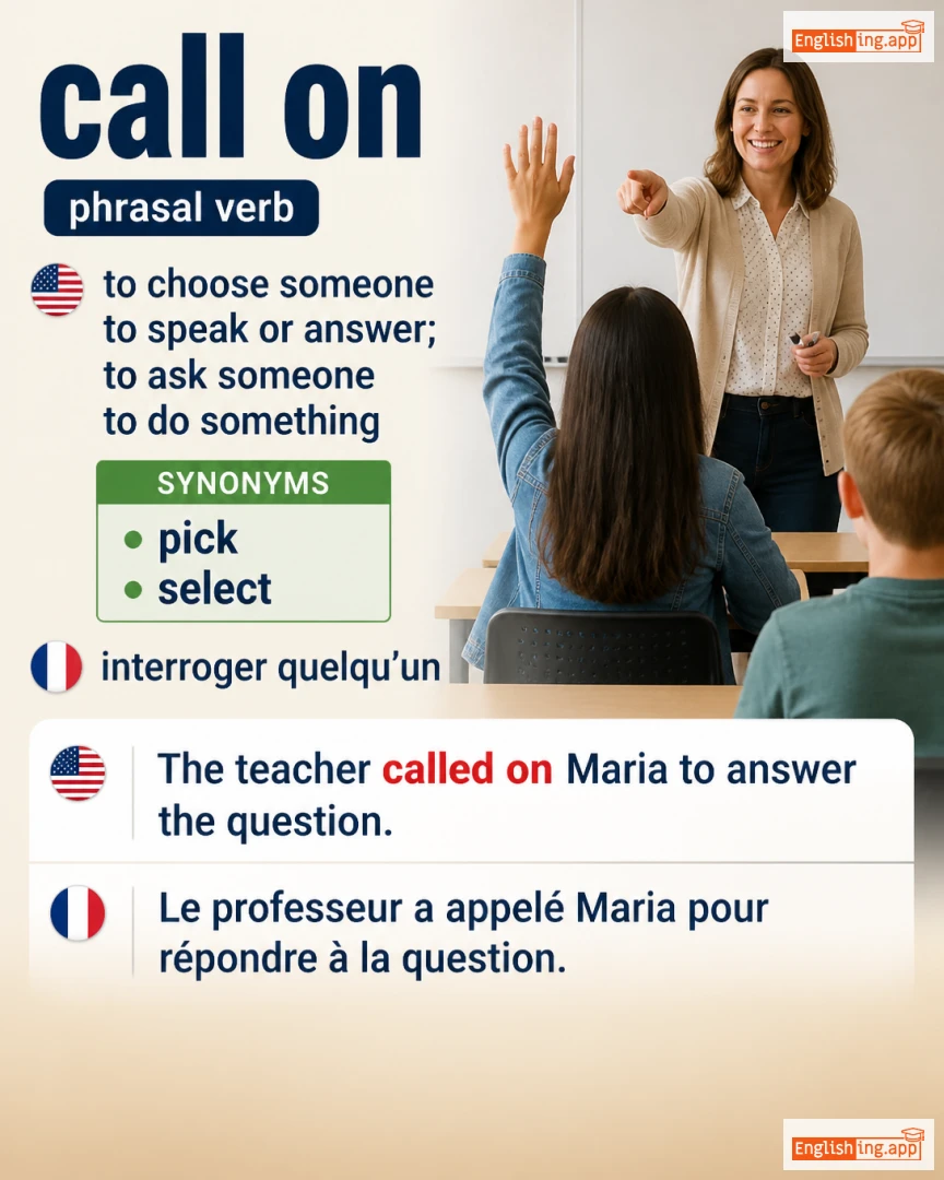 Call On: English expression meaning and example