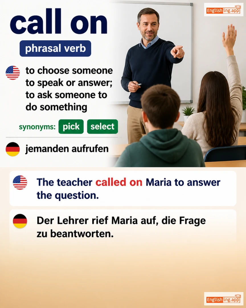 Call On: English expression meaning and example