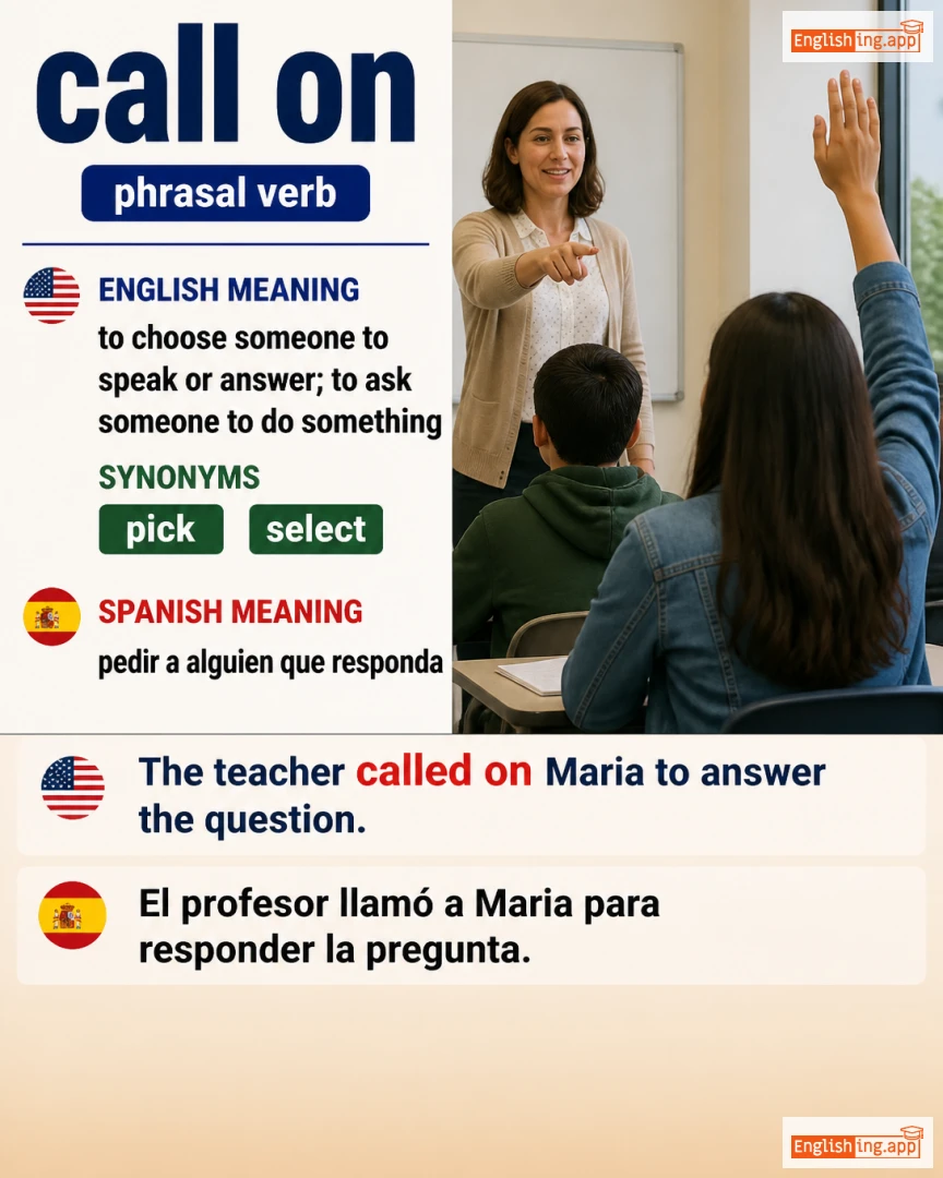 Call On: English expression meaning and example
