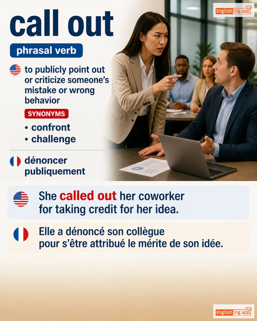 Call Out: English expression meaning and example