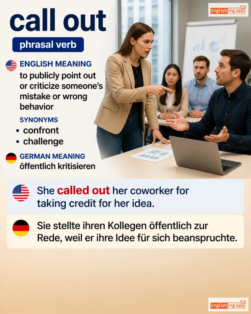 Call Out: English expression meaning and example