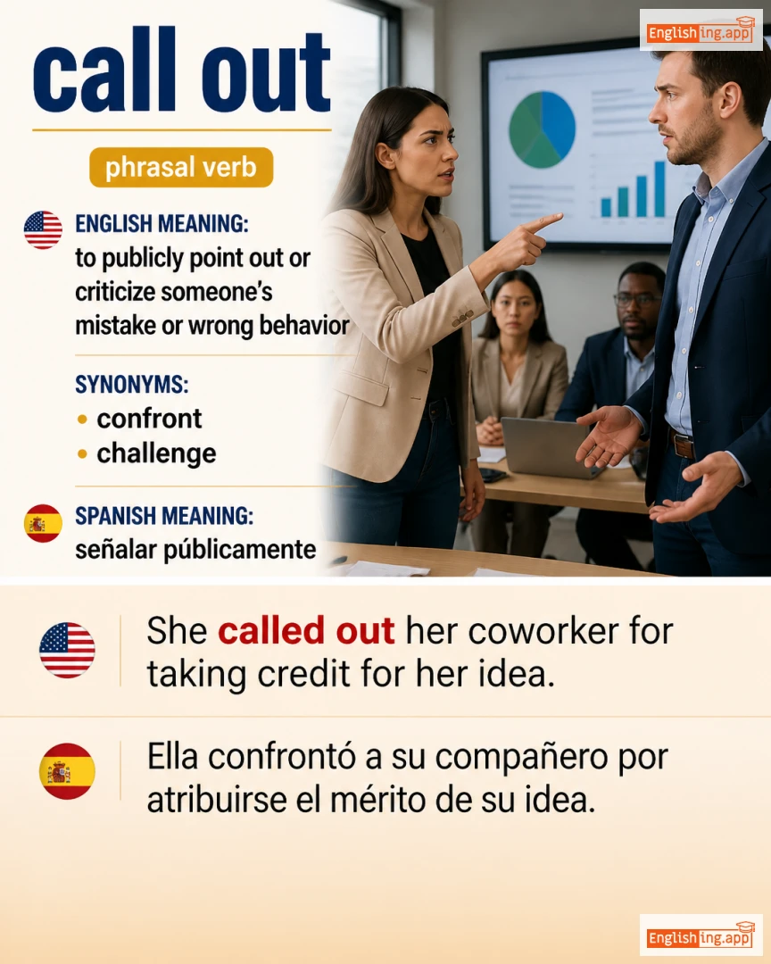 Call Out: English expression meaning and example