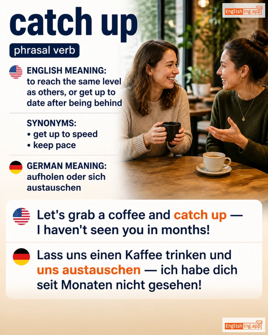 Catch Up: English expression meaning and example