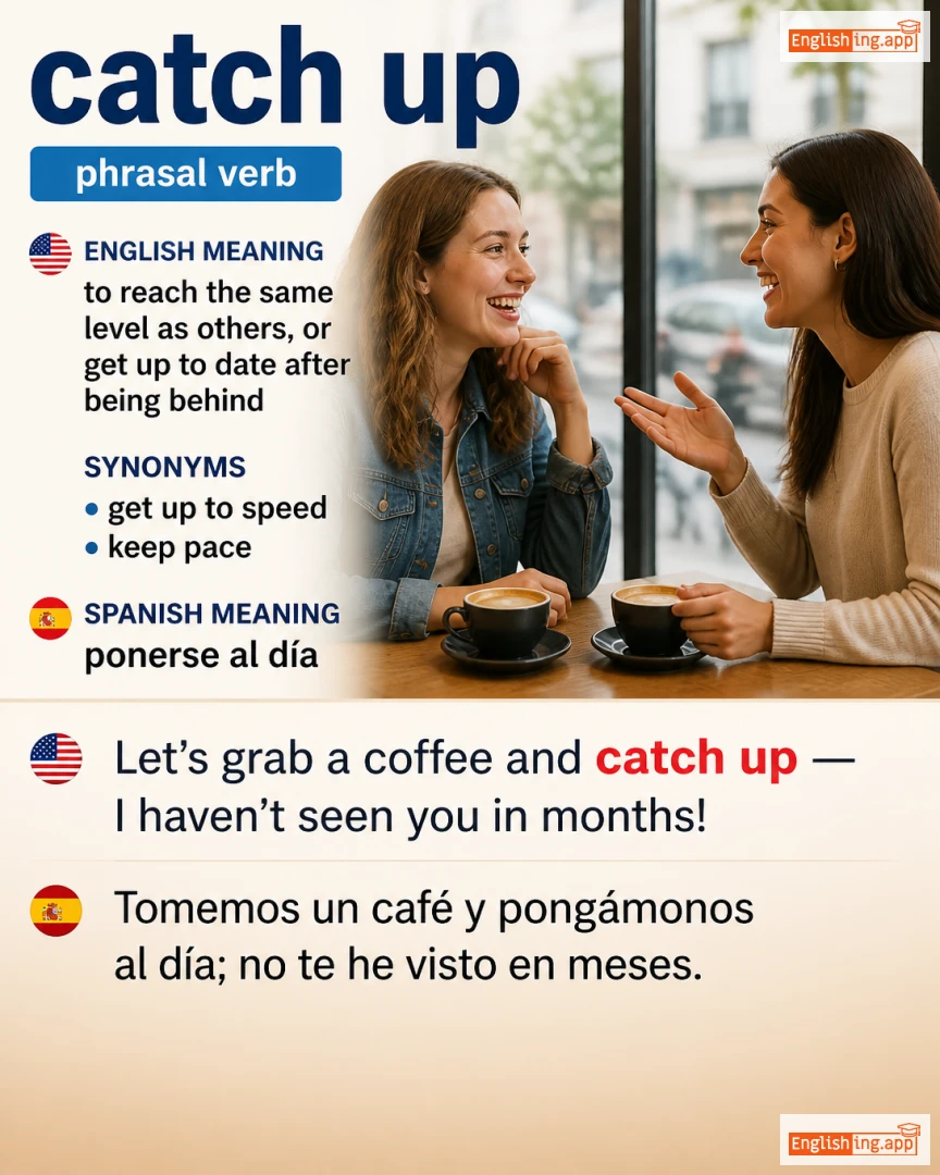 Catch Up: English expression meaning and example