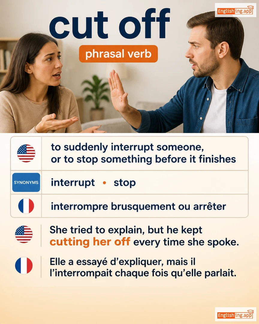 Cut Off: English expression meaning and example
