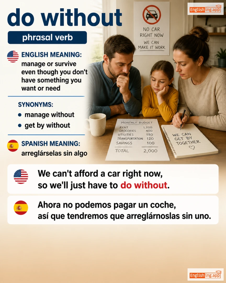 Do Without: English expression meaning and example