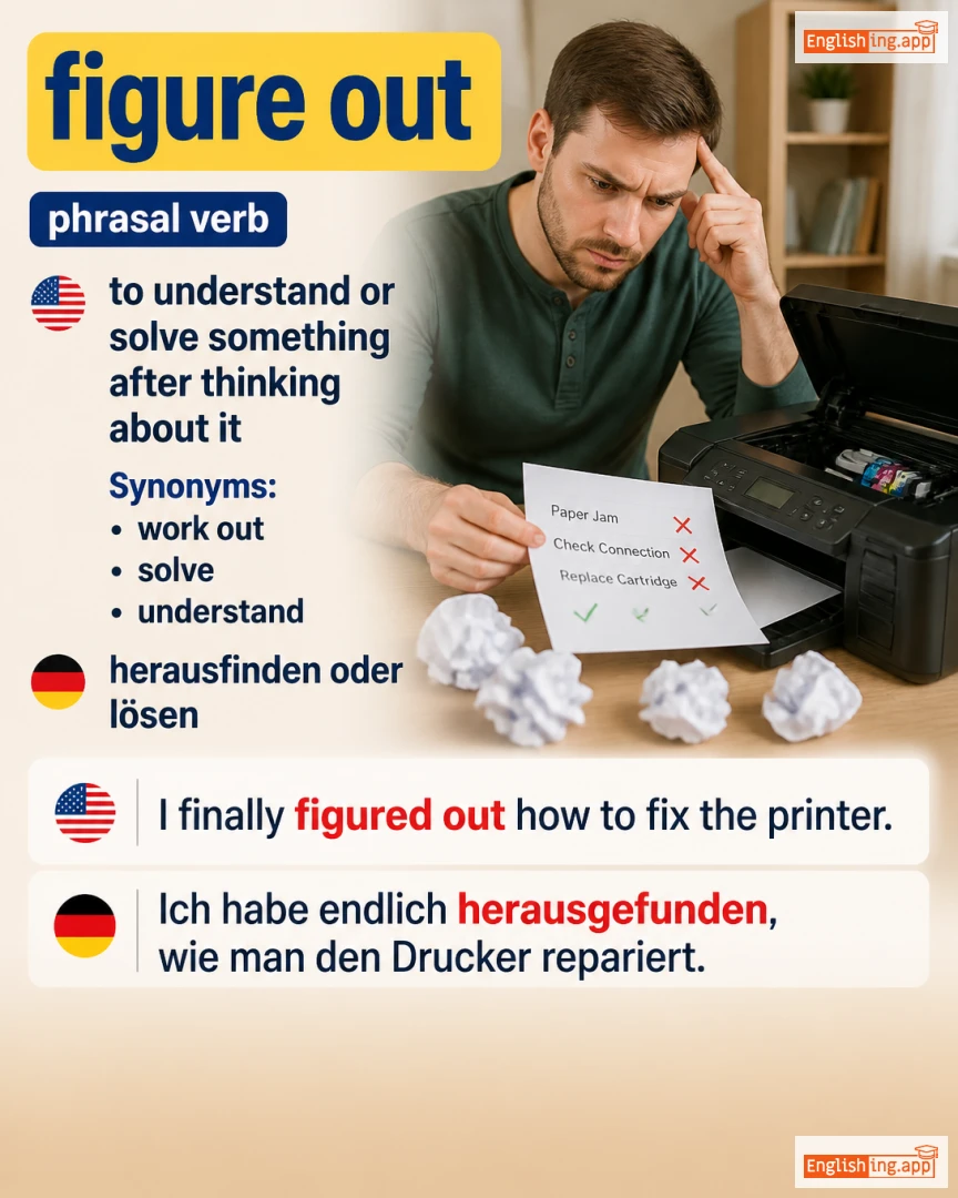 Figure Out: English expression meaning and example